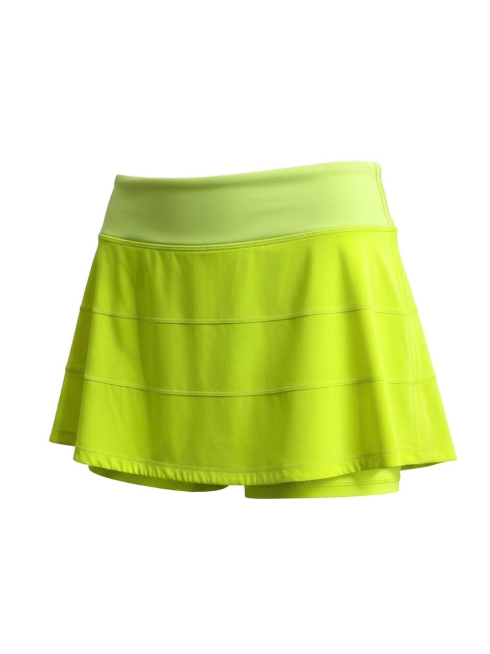lululemon Pace Rival High Rise Layered Skort, Highlight Yellow, Size 2 Long